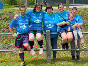 Squadra pronta all'attività con i Camaleonti e il Calcio Camminato Equo